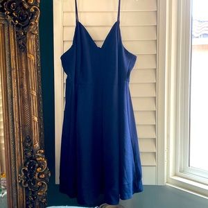 ModCloth Plus Size Navy Blue A-Line spaghetti strap dress Size 4X